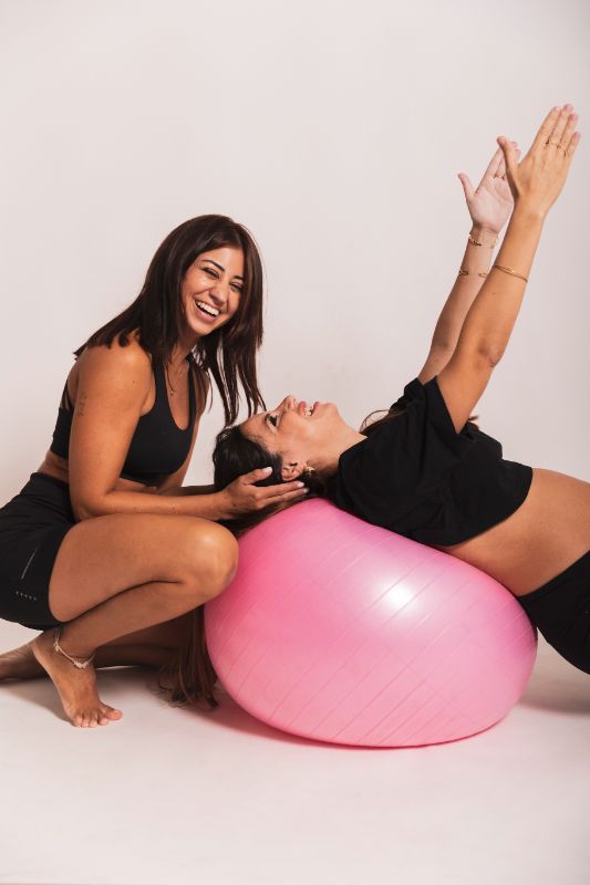 Montse acompañando a una embarazada